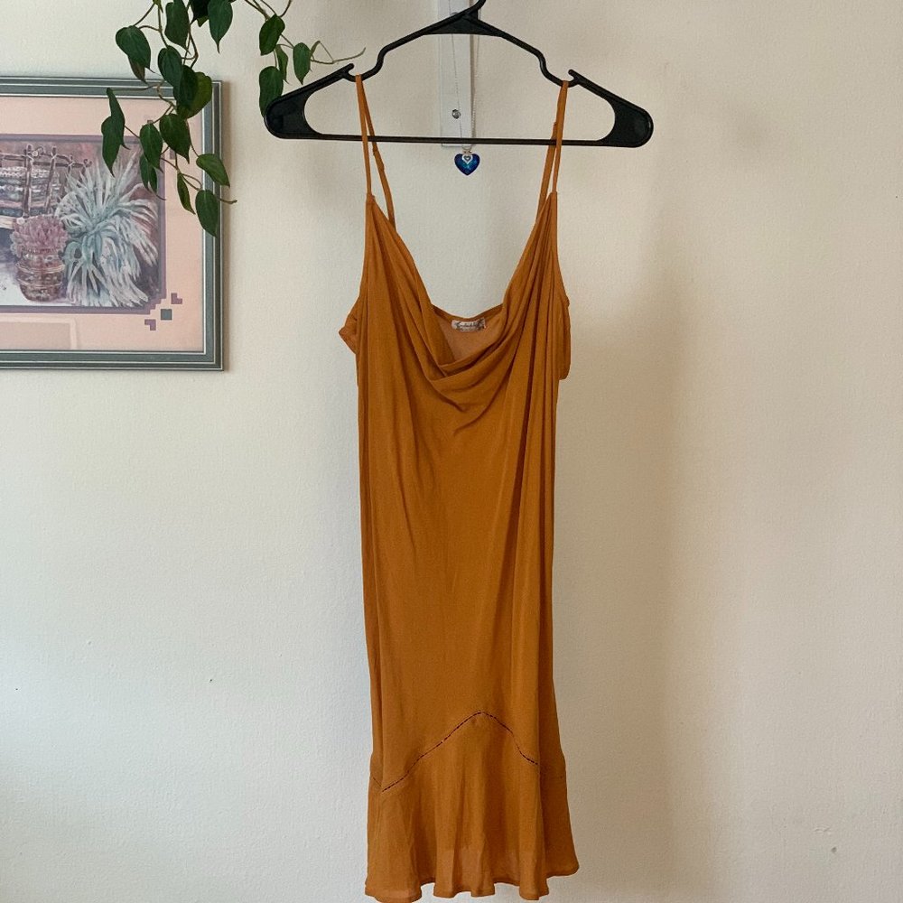 Free People slip dress orange